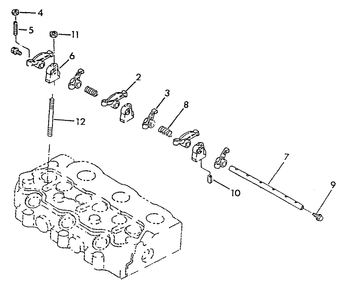 Rocker Arm Assembly Diagram and Parts List for 9344-2  Generac Generator