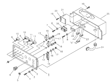 Control Box Diagram and Parts List for 6500GCX (1788-0)(1788-0) Generac Generator