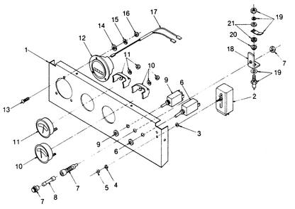 Part Location Diagram of 56905 Generac Control Panel