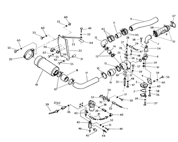 Part Location Diagram of 83468 Generac 4-inch Dia. Muffler Clamp