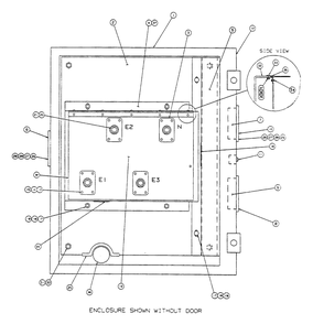 Outlet Panel Diagram and Parts List for 9301-3  Generac Generator