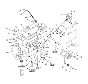 Engine Common Parts Diagram and Parts List for 9399-3  Generac Generator