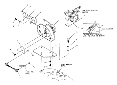 Electric Governor Diagram and Parts List for 0990-0  Generac Generator