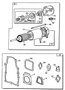 Engine Common Parts 3 Diagram and Parts List for 9592-2  Generac Generator