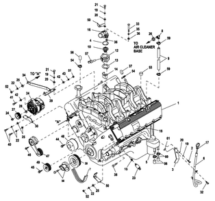 Ev Engine Common Parts 5.4l Cpl Diagram and Parts List for QT05554AVNNA (4495265 - 4709649)(2007) Generac Generator