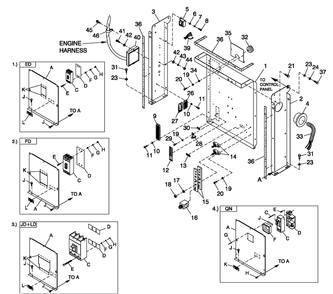Cpl C2 And C4 Flex Hsb Diagram and Parts List for 0052610 (4370455 - 4409833)(2006) Generac Generator