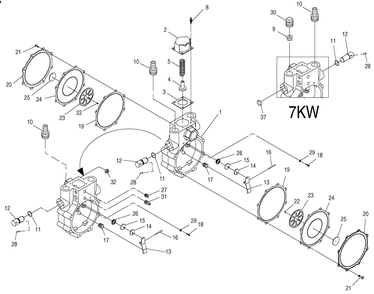 Regulator Diagram and Parts List for 0046922 (3923067 - 4342228)(2006) Generac Generator