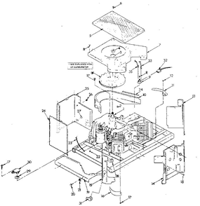Engine Sheet Metal Diagram and Parts List for 9009-3  Generac Generator