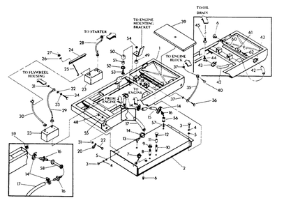 Mounting Base Diagram and Parts List for 9336-1  Generac Generator
