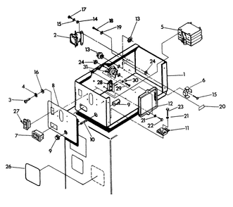 Control Panel Diagram and Parts List for 9067-7  Generac Generator