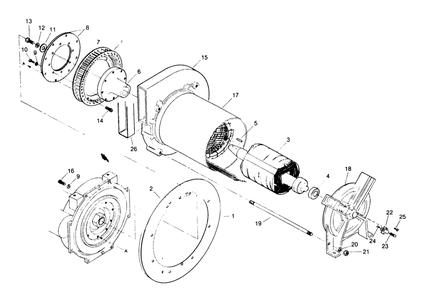 Weld/Power Generator Diagram and Parts List for 8248-1  Generac Welder
