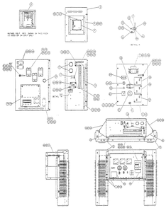 Control Panel Diagram and Parts List for 4136-0  Generac Generator