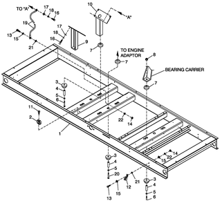 Mounting Base 4.6l G3 Diagram and Parts List for BT08046ANSN (4306V20488)(2006) Generac Generator