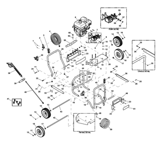 Fig-0 Diagram and Parts List for 10000015407  Generac Pressure Washer