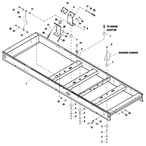 Ev Mtg Base 6.8l 150kw Cpl Diagram and Parts List for ET10068GVAC (6736177 - 9116450)(2014) Generac Generator