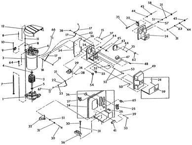 Control Panel Diagram and Parts List for 0861-0  Generac Generator