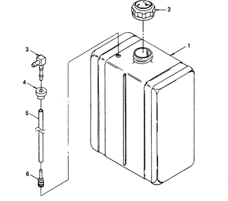 Fuel Tank Diagram and Parts List for 8341-0  Generac Generator