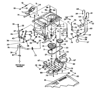 Base And Pulleys Diagram and Parts List for 0896-1  Generac Generator