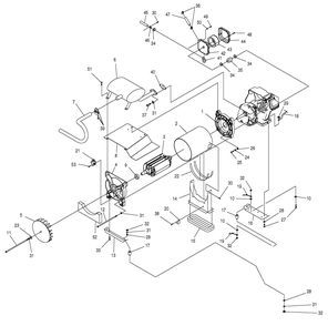 Generator 2 Diagram and Parts List for 0047602 (4122034 - 5464712)(2014) Generac Generator