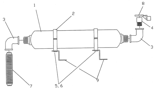 Muffler Diagram and Parts List for 0009152 (2172973 - 3218293)(2014) Generac Generator