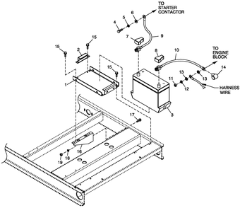 Battery C4 Diagram and Parts List for CT06030AVSN (2107V23778 - 4607V25344)(2007) Generac Generator