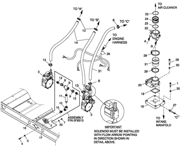 Ev Fuel System Lpv 4.6l 80kw Diagram and Parts List for ST08046GNSN (4683138)(2007) Generac Generator