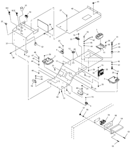 Control Panel Diagram and Parts List for 0050950 (0405V00490 - 3305V03396)(2005) Generac Generator
