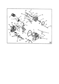 Complete Long Block Diagram and Parts List for EHC040480  Generac Engine