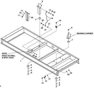 Mounting Base Cpl C3 Diagram and Parts List for CT07068ANAN (0307V21736 - 1707V23207)(2007) Generac Generator