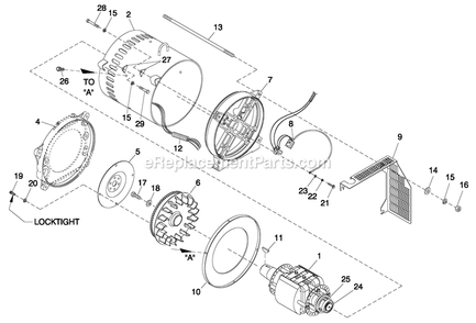 Cpl Alternator Direct Excitation Diagram and Parts List for QT06030JVSN (4923850)(2007) Generac Generator