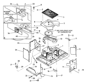 Sheet Metal Diagram and Parts List for 9475-0  Generac Generator