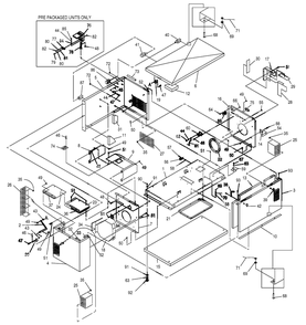 Enclosure Diagram and Parts List for 0046752 (3772239 - 3992206)(2014) Generac Generator