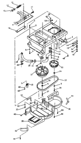 Base And Pulleys Diagram and Parts List for 0863-2  Generac Generator