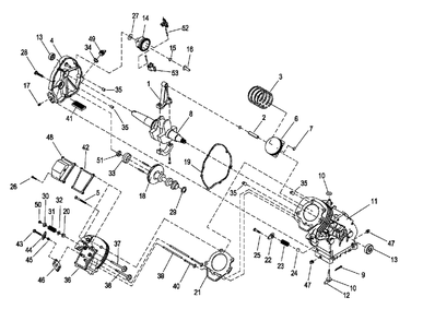 Ev, Xp220 Engine With Evap Lngblock (0j4160) Diagram and Parts List for XP4000 (8559766 - 8559769)(2013) Generac Generator