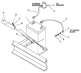 Battery Diagram and Parts List for 0590-4  Generac Generator
