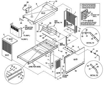 Ev Enclosure C4 Pvt Lbl Diagram and Parts List for CT06030ANAN (1907V23210 - 4807V25565)(2007) Generac Generator