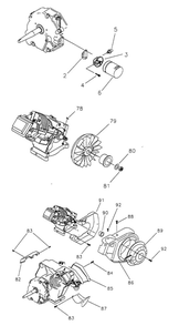 Cabinet Parts 2 Diagram and Parts List for EHF00958  Generac Engine