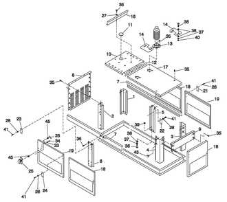 Part Location Diagram of 0A3133A Generac Hinge Slip Male Lh