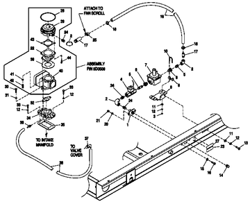 Ev Ng Fuel Emsn W/Pf 4.3l Diagram and Parts List for 0043736 (3704503)(2003) Generac Generator