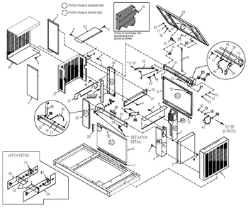 Enclosure Diagram and Parts List for 0049931 (4129406 - 4269501)(2005) Generac Generator
