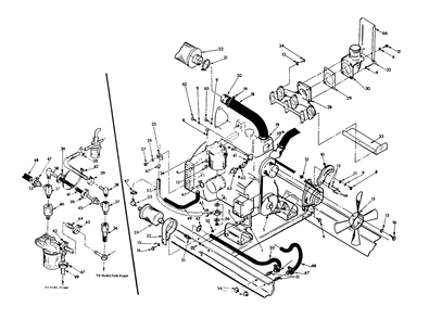 Engine Common Parts Diagram and Parts List for 9324-0  Generac Generator