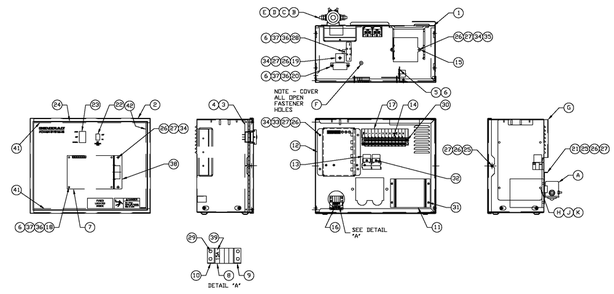 R-100 1800 Rpm 3.0/3.9l Diagram and Parts List for 0052190 (4340373 - 4340512)(2006) Generac Generator