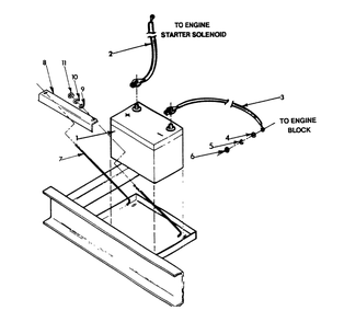 Part Location Diagram of 38805J Generac Cable. Battery (Black)-30-inch Long
