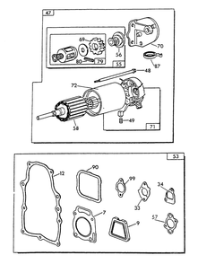 Engine Common Parts 3 Diagram and Parts List for 9600-2  Generac Generator