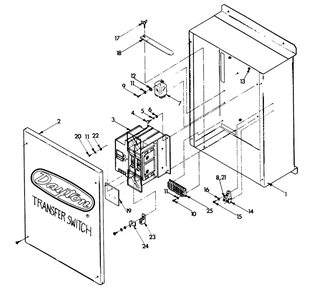 Transfer Switch Diagram and Parts List for 9007-1  Generac Generator