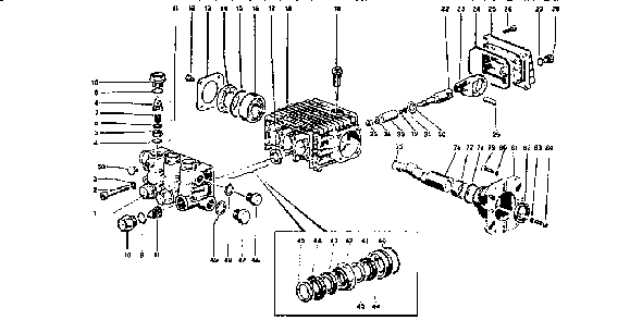 Pump Diagram and Parts List for 0606-4  Generac Pressure Washer