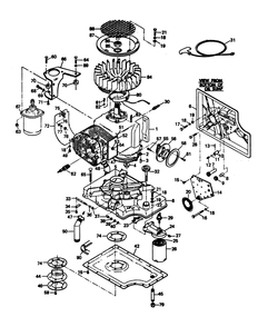 Engine Parts Diagram and Parts List for 6208-7  Generac Generator