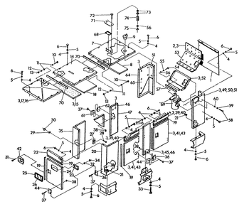 Compartment Diagram and Parts List for 9399-2  Generac Generator