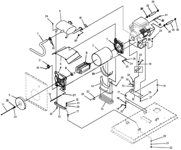 Generator 1 Diagram and Parts List for 0046752 (3772239 - 3992206)(2014) Generac Generator