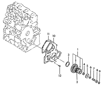 Oil Pump Diagram and Parts List for 9055-0  Generac Generator